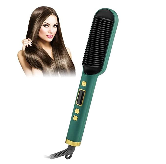 LuxeSilk™ Electric Hair Straightener Comb Brush