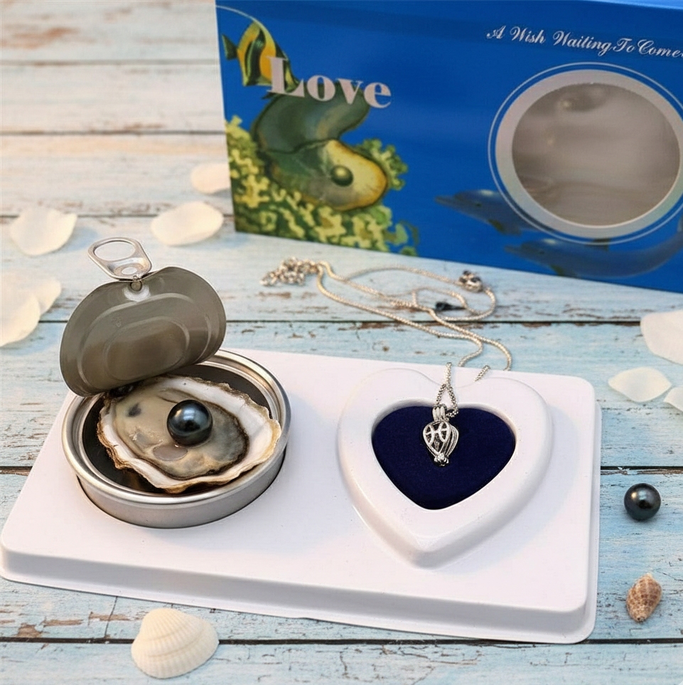 Ocean Love Real Pearl Necklace  Freshwater Shell Pearl Jewelry