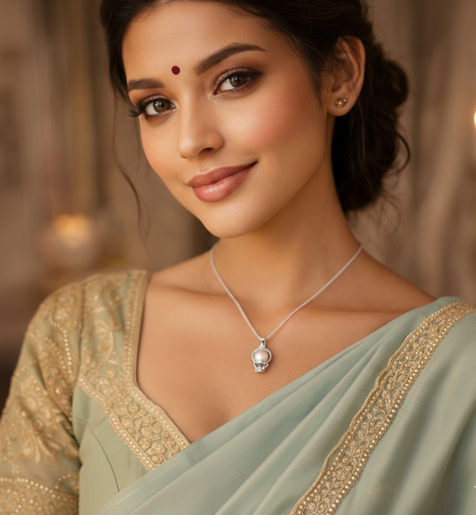 Ocean Love Real Pearl Necklace  Freshwater Shell Pearl Jewelry